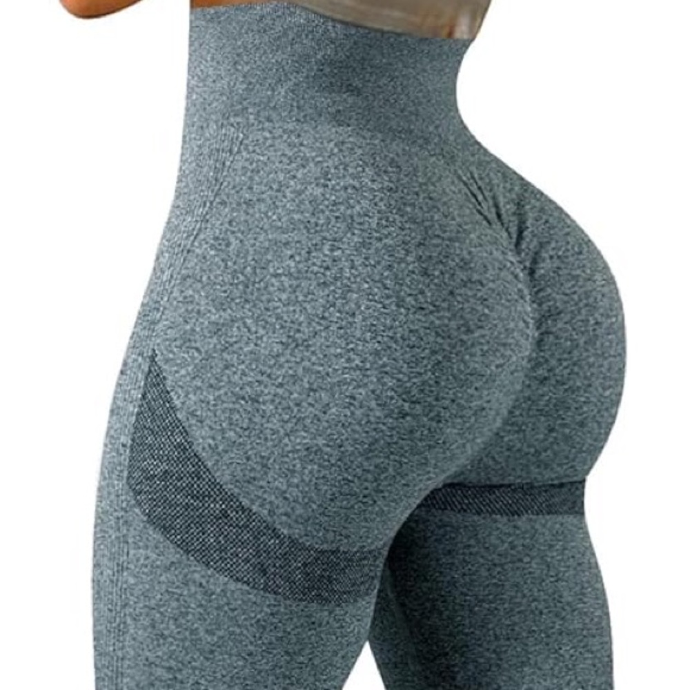 Amazon Blue High-Waisted Leggings